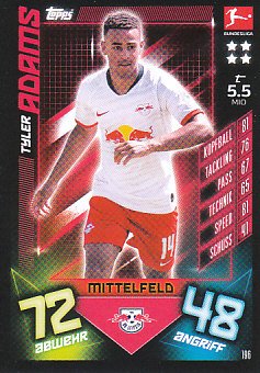 Tyler Adams RB Leipzig 2019/20 Topps MA Bundesliga #196